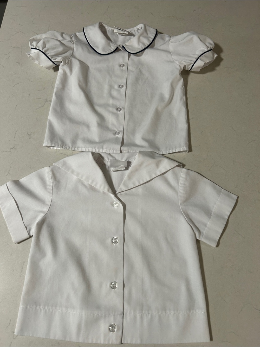 Parker -Peter Pan / Sailor Collared White Tops Size 2T- Bundle